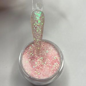 LIGHT PINK GLITTER ACRYLIC POWDER
